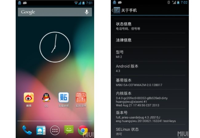 Porting di Android 4.3 disponibile per il download per Xiaomi Mi2 e Mi2S Android 4.3 per Xiaomi