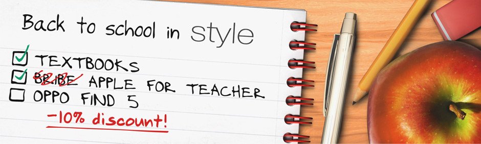 Oppo FIND 5: Sconto del 10% per gli studenti Oppo Find 5 student