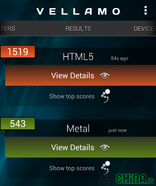 iOcean X7 Elite review - Vellamo Benchmark