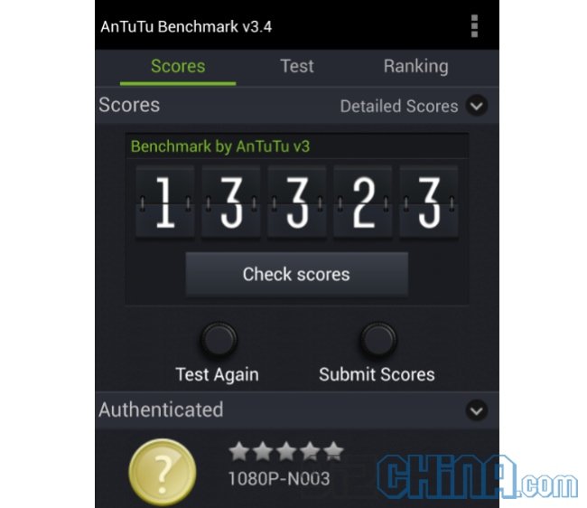Antutu benchmark Nwo N003