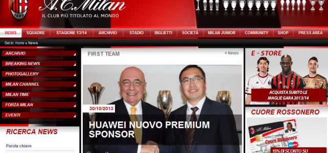 Ac Milan - Huawei