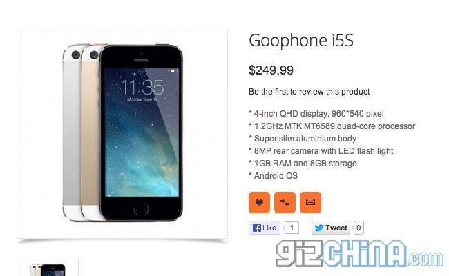 Esclusivo: GooPhone i5S, Prezzi e Specifiche complete!