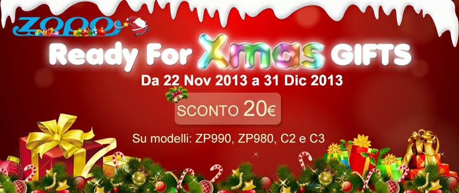 NATALE 2013: Sconto di 20 euro sui Top Gamma Zopo! Offerta Natale Zopo