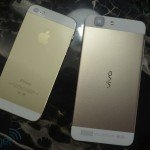 Vivo X3 Gold vs iPhone 5s Gold