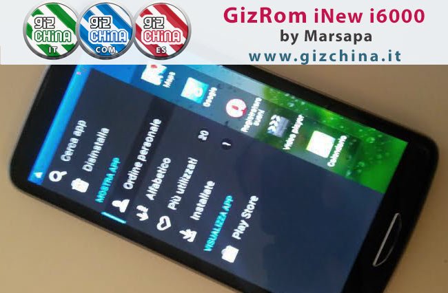 Prima GizRom per iNew i6000 by Marsapa GizRom iNew i6000