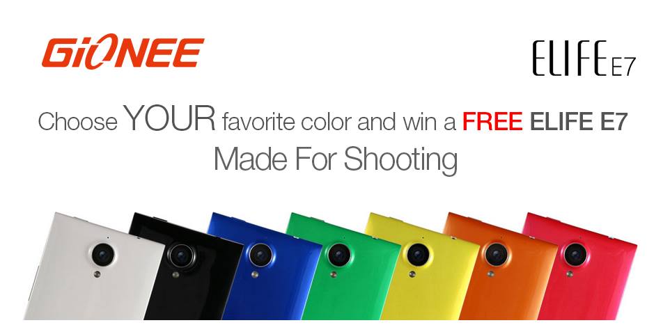 Gionee offre ai fan l’opportunità di vincere un Elife E7! Elife E7 contest