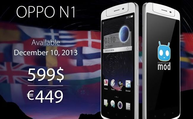 Oppo N1 lanciato ufficialmente in Europa! Oppo N1