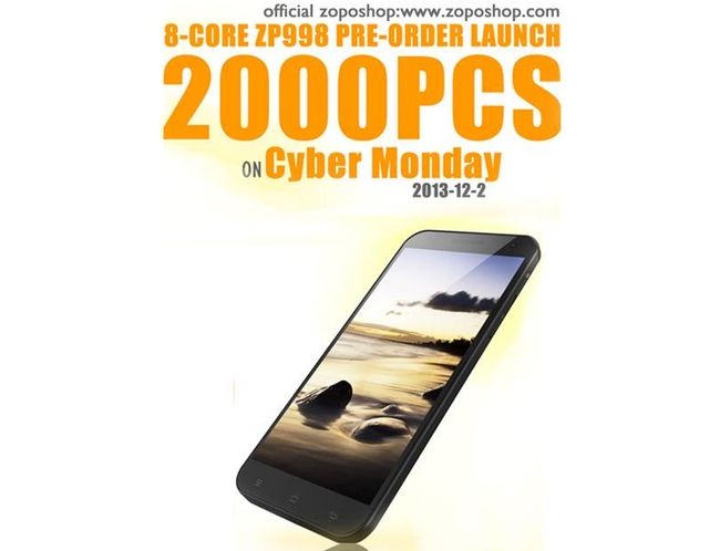 Zopo conferma il primo lotto di 8-core ZP998 non sarà disponibile con memoria da 32 GB! preordini Zopo ZP998