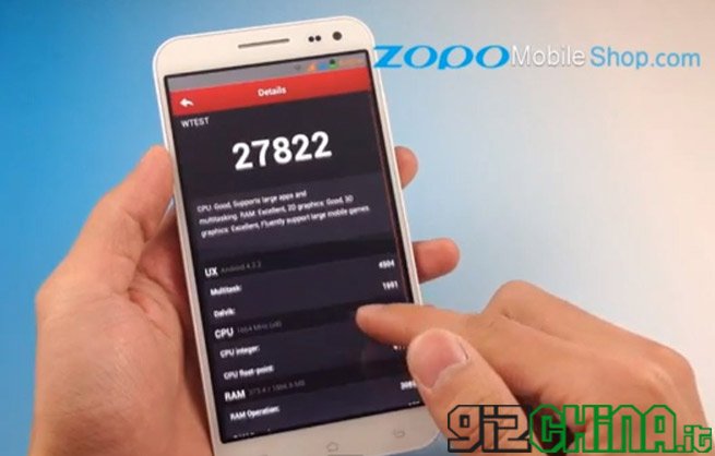 Zopo Zp998 8-core: altro benchmark Antutu e test dell’NFC Zopo Zp998 Antutu