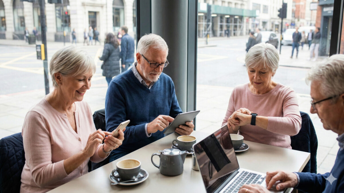 anziani tecnologia smartphone tablet