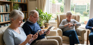 Uso dello smartphone, anche gli over 60 esagerano anziani tecnologia smartphone tablet