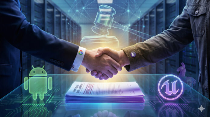 epic google android unreal accordo epic google android unreal accordo