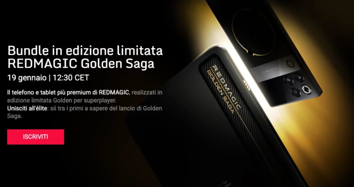 REDMAGIC 11 pro golden saga uscita italia