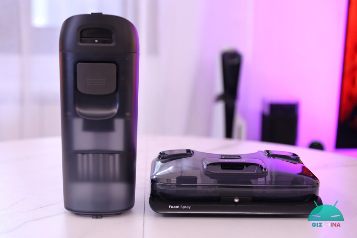 Roborock F25 Ace Pro aspirapolvere lavapavimenti wet&dry in funzione