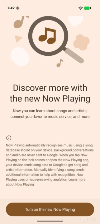 Now Playing app standalone