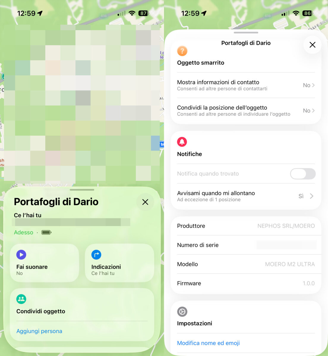 MOERO M2 Ultra portafoglio smart con Find My e MagSafe