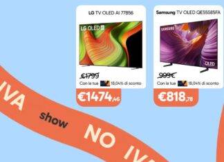 Unieuro lancia il NO IVA SHOW: 3 giorni di sconti sui migliori TV OLED Unieuro offerte tv