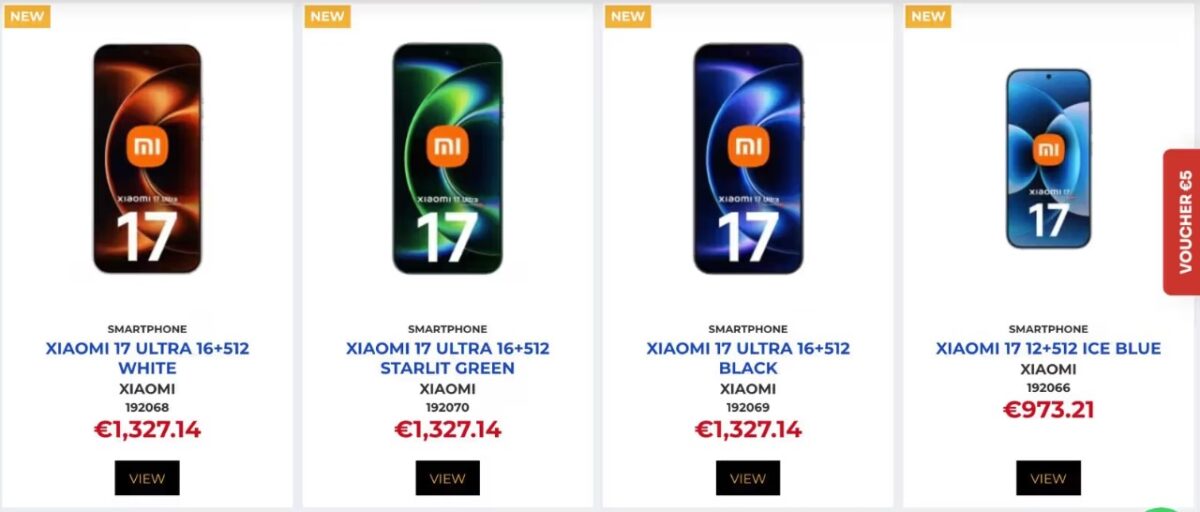 xiaomi 17 e 17 ultra