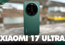 Recensione Xiaomi 17 Ultra: fotografia ai massimi livelli Xiaomi 17 Ultra vista frontale e posteriore con display AMOLED 2K acceso e modulo fotocamera Leica con sensore da 1 pollice e teleobiettivo 200MP Leica APO